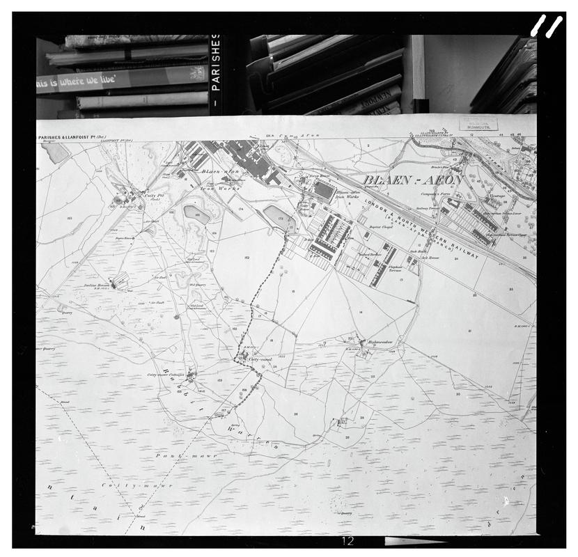 Ordnance Survey map, film negative