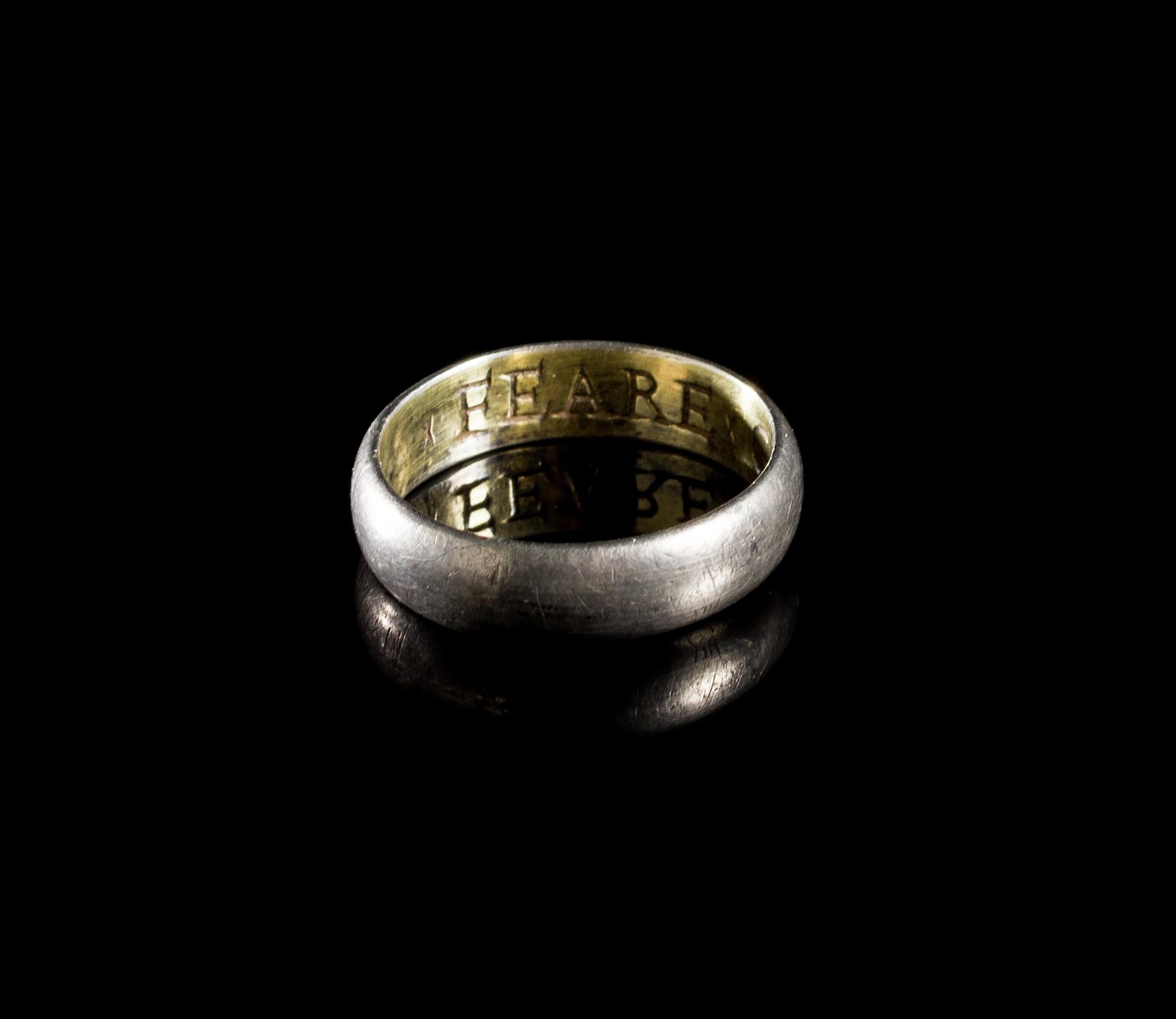 Post-medieval silver gilt finger ring