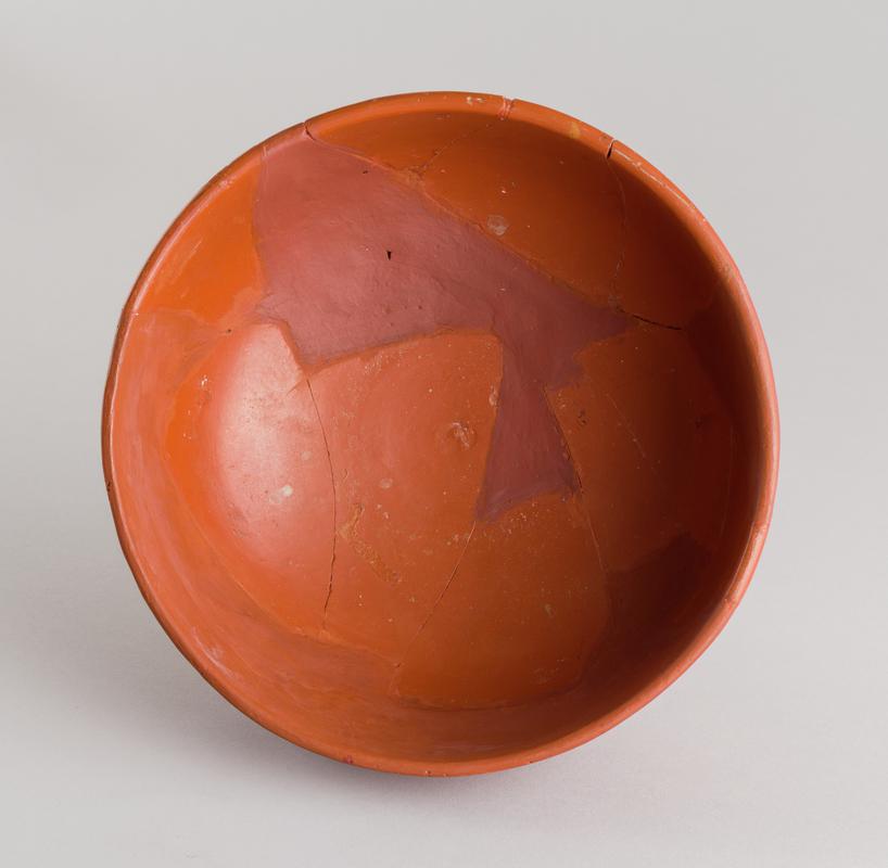 Roman samian bowl, decorated