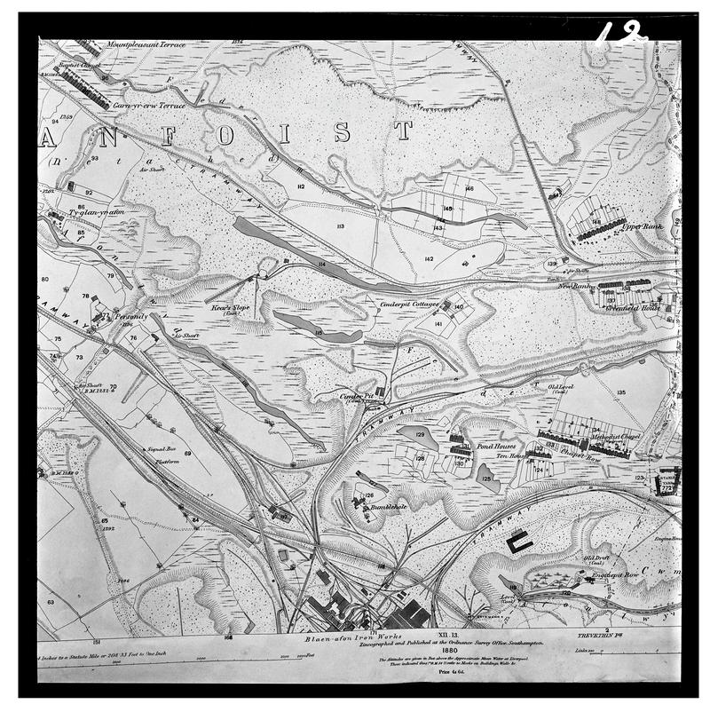 Ordnance Survey map, film negative