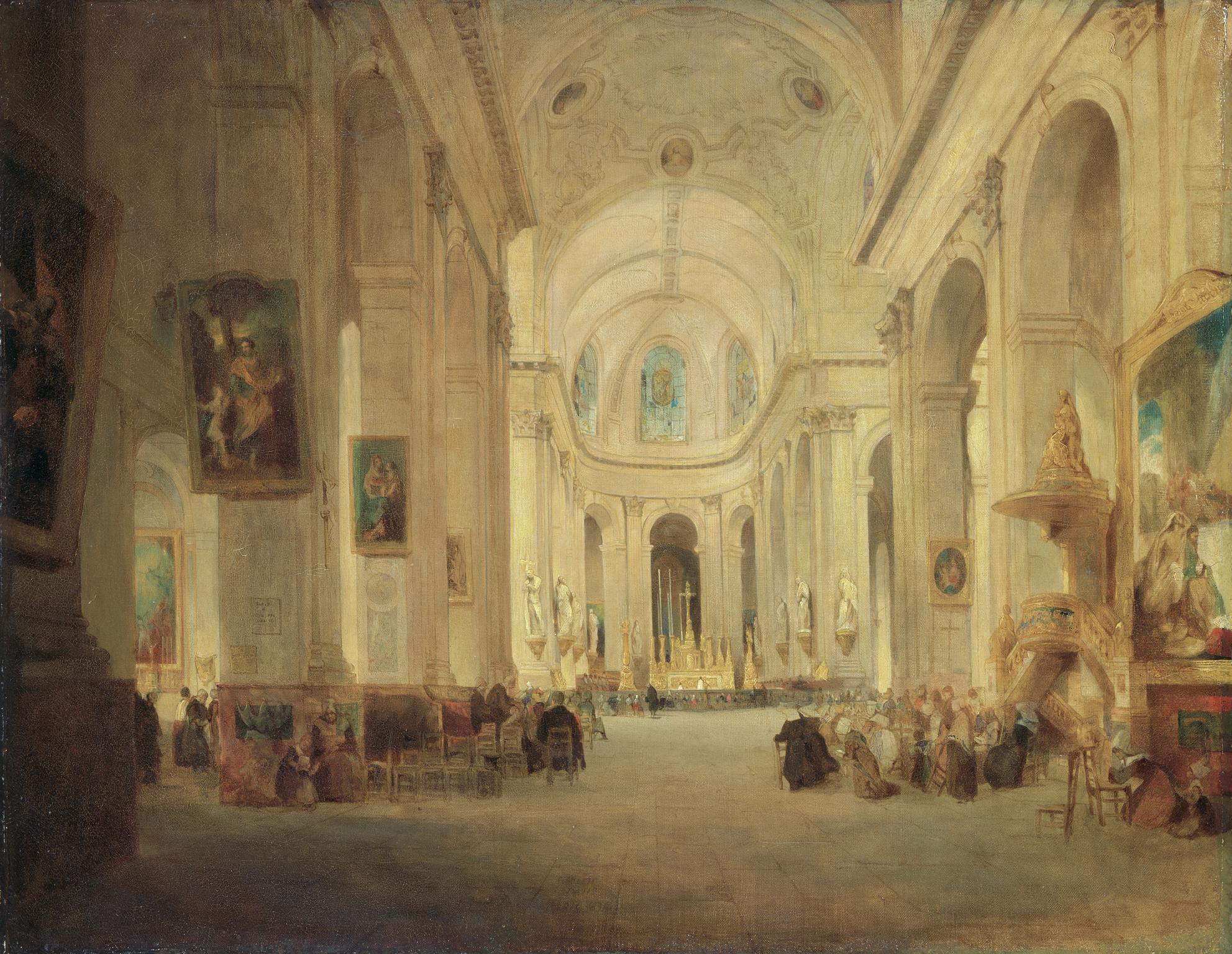 Interior of St. Sulpice, Paris