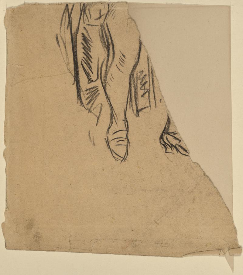 A Woman in Costume - her right Leg