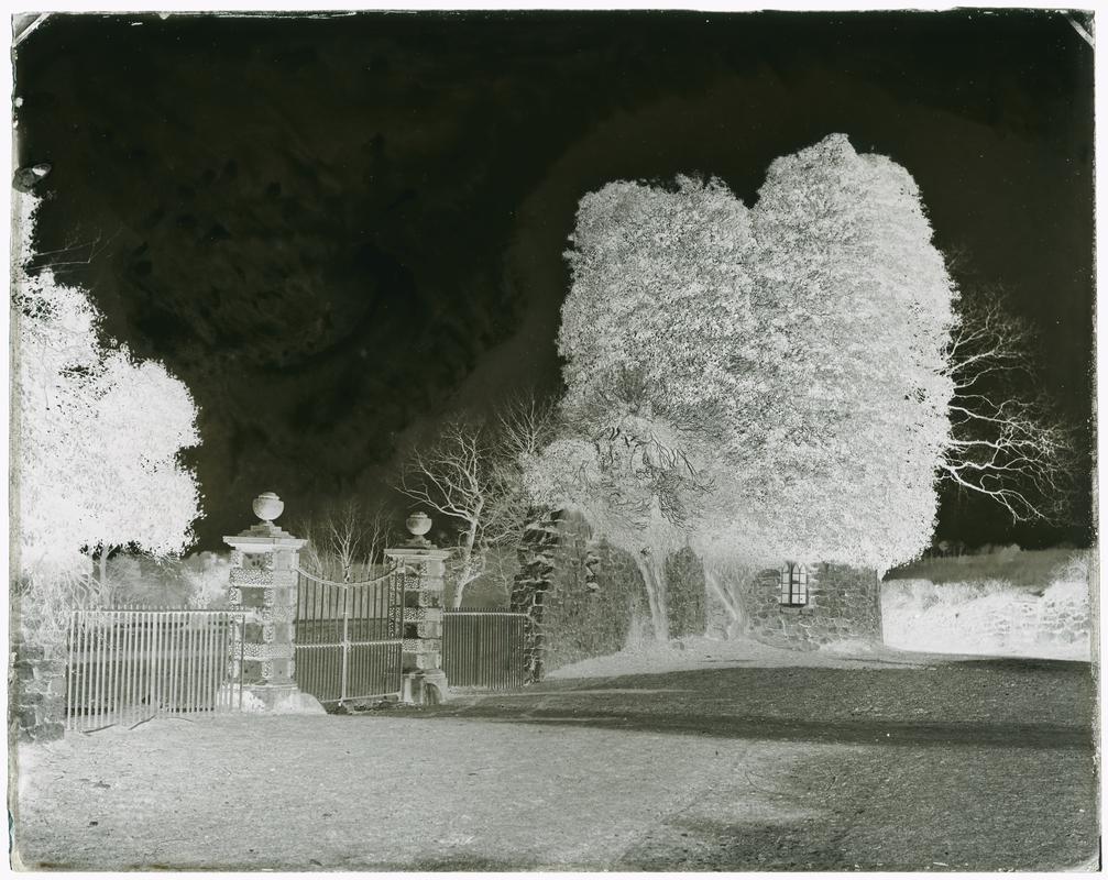 Penrice Castle, glass negative