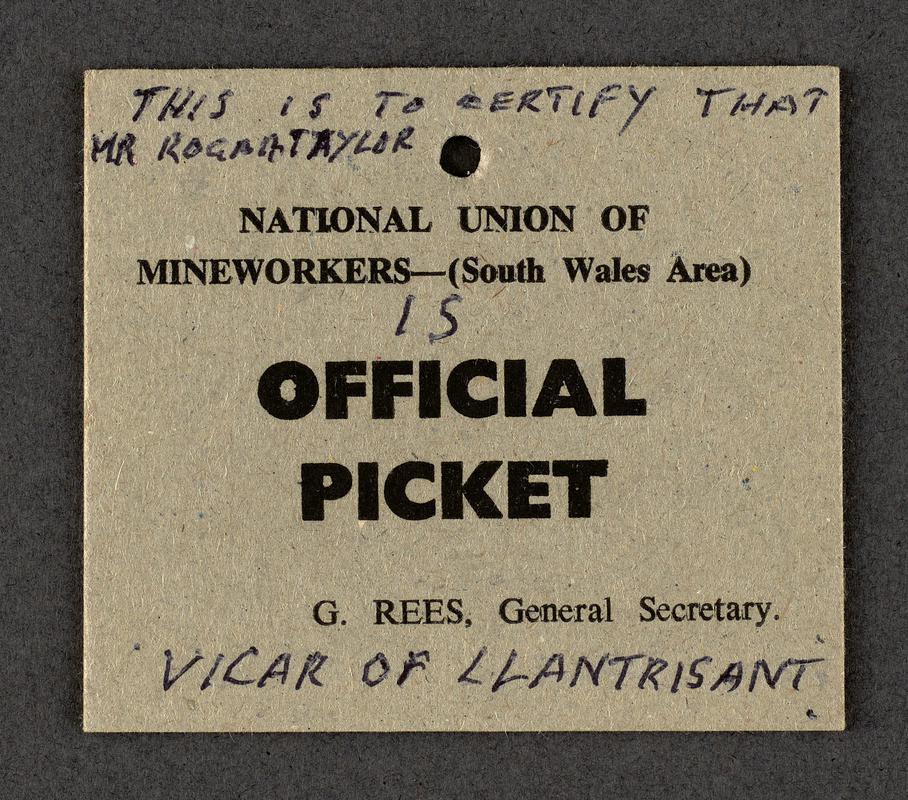 Card 'Official picket'