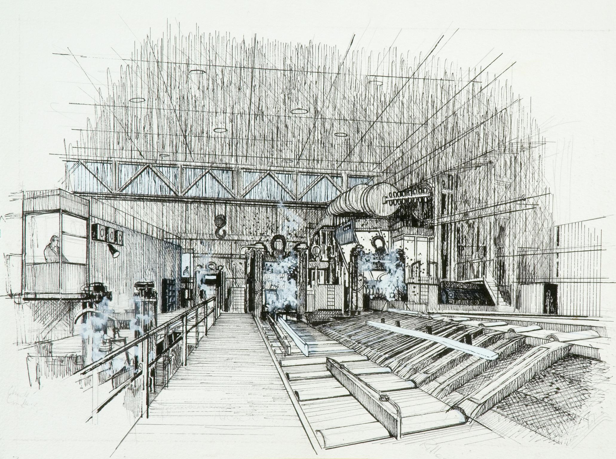 Allied Steel and Wire Tremorfa Works, drawing