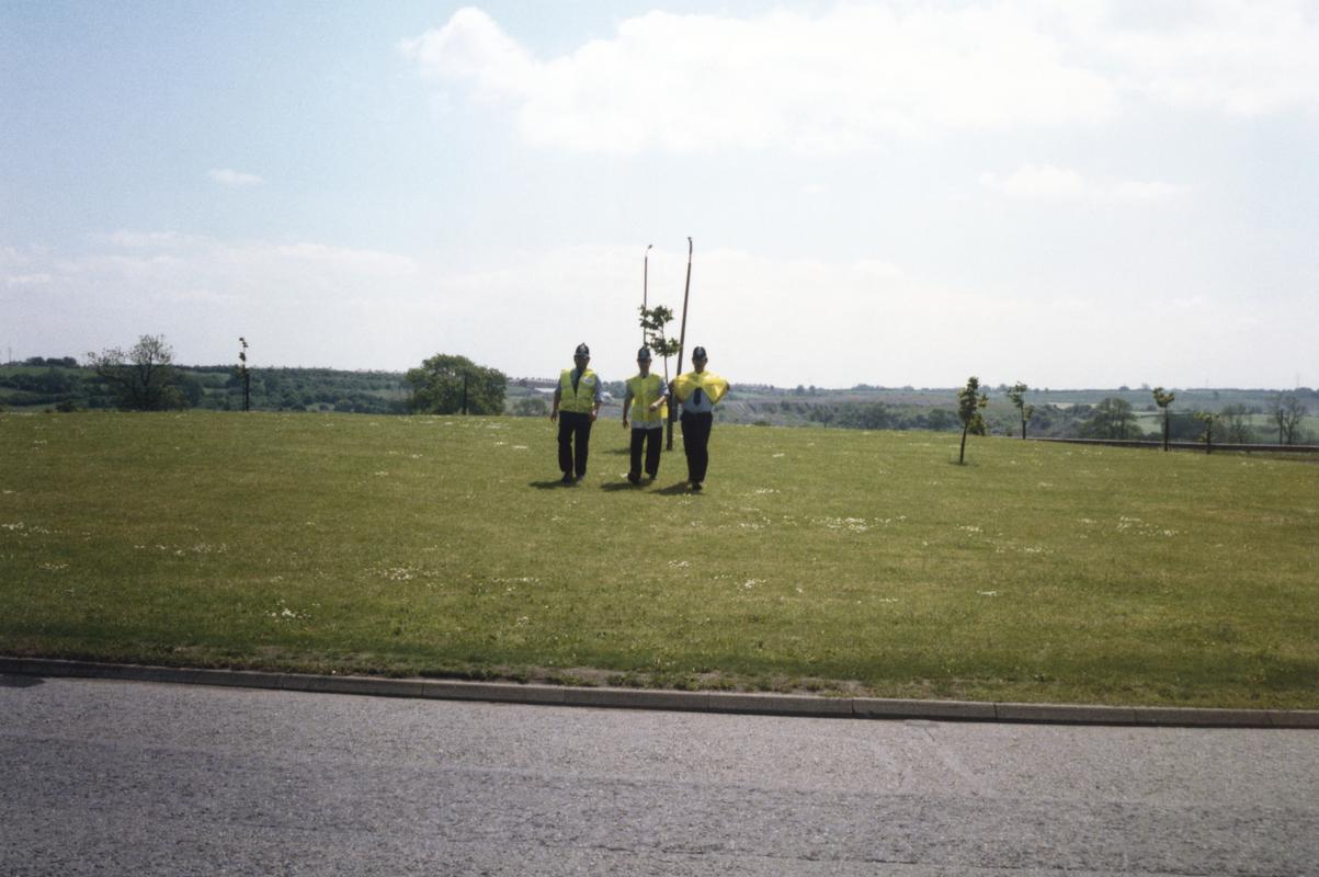 Police officers during the Miners' Strike