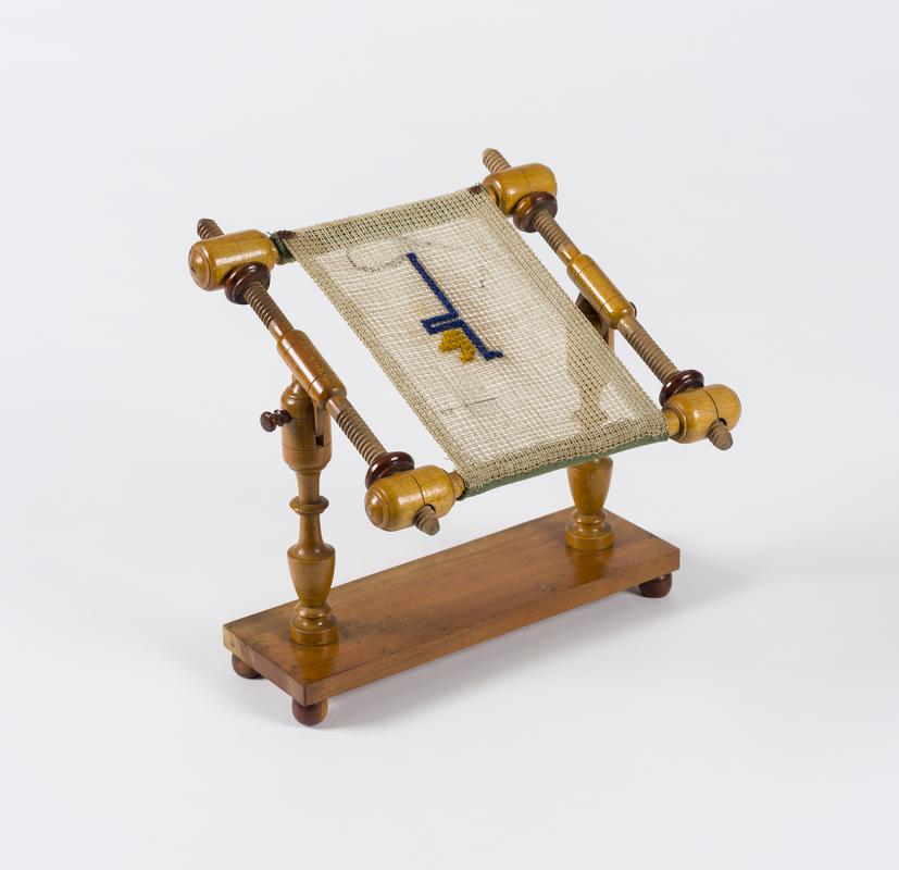 Embroidery frame, toy