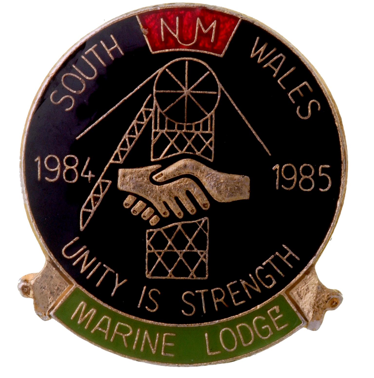 Marine Lodge, strike badge