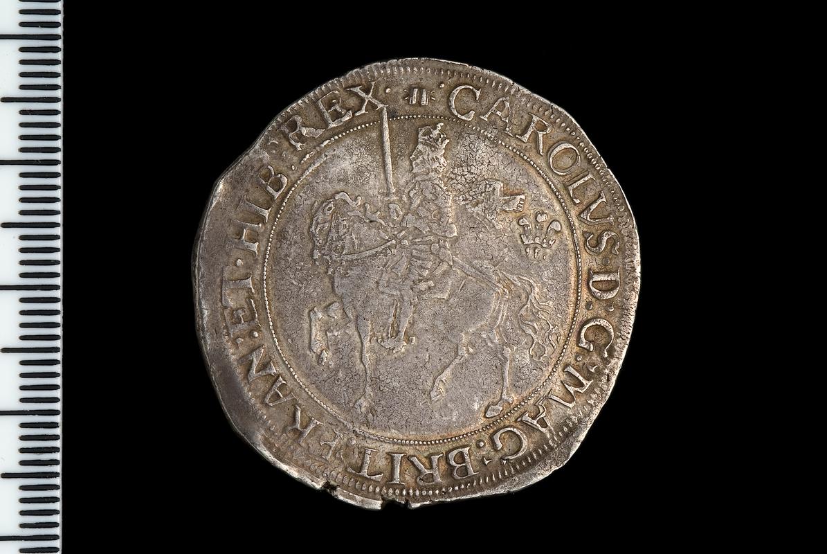 Charles I, half crown , Aberystwyth