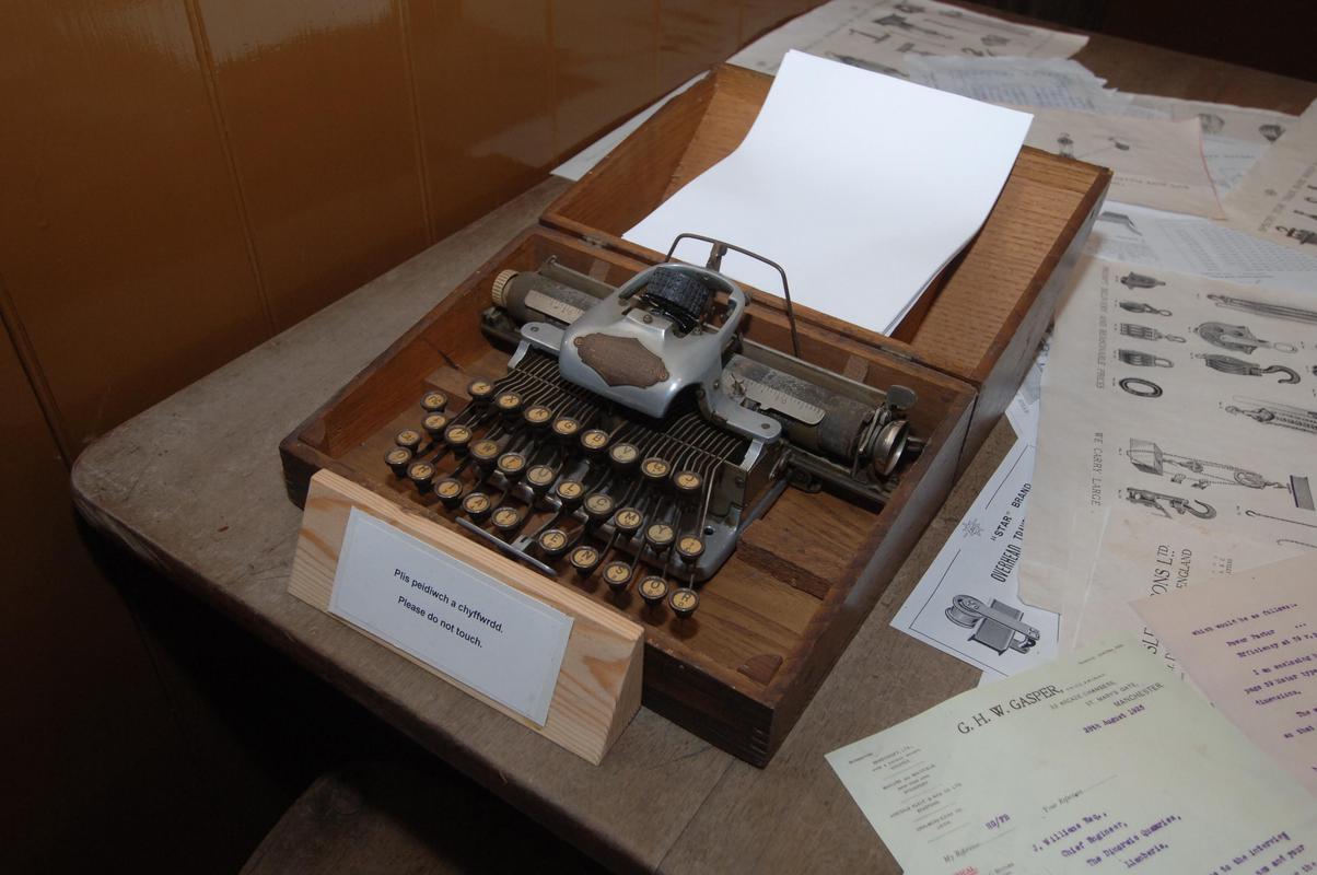 Typewriter and case
