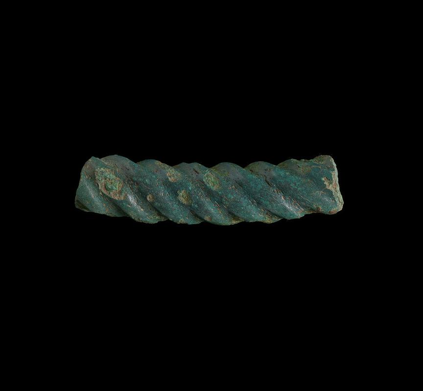 Twisted bronze neck torc fragment