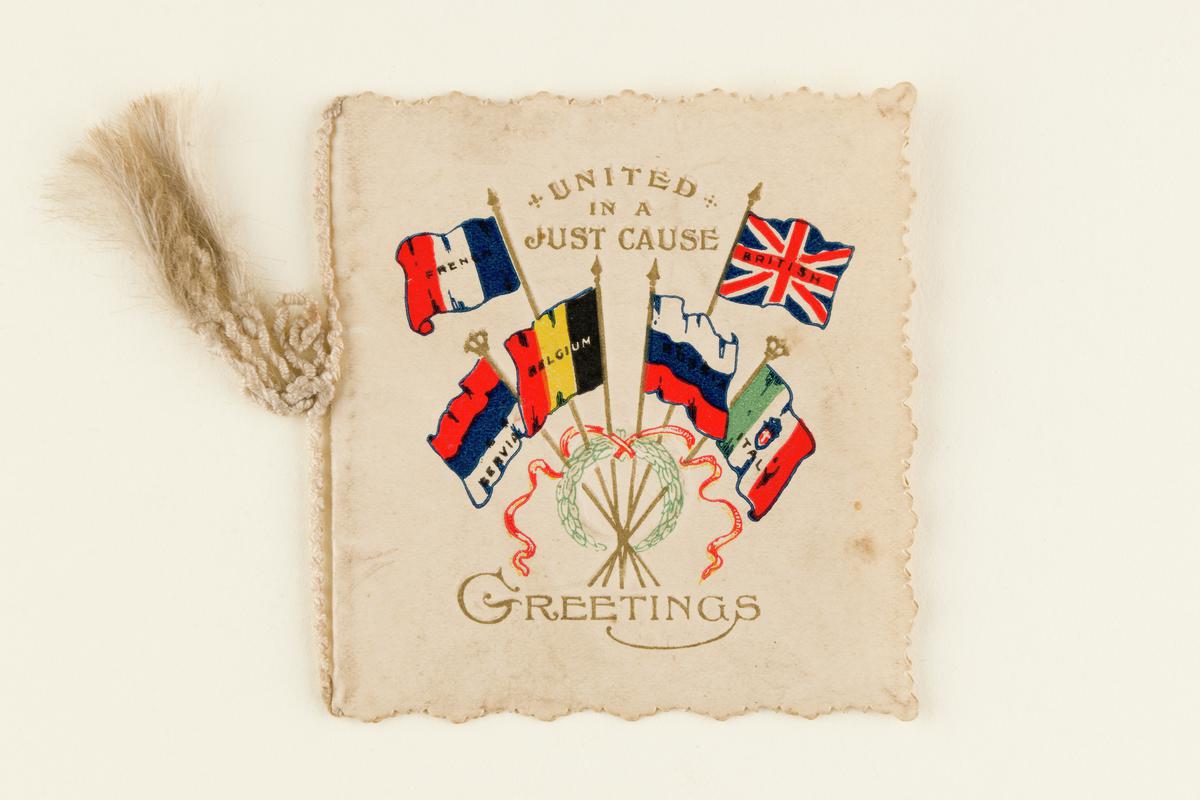 World War 1 folding Christmas card
