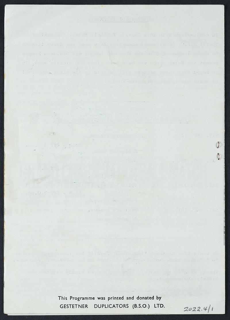 Programme