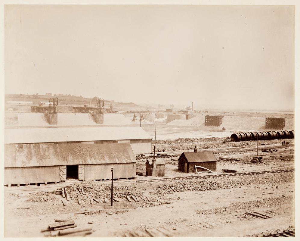 Barry Dock construction, photograph