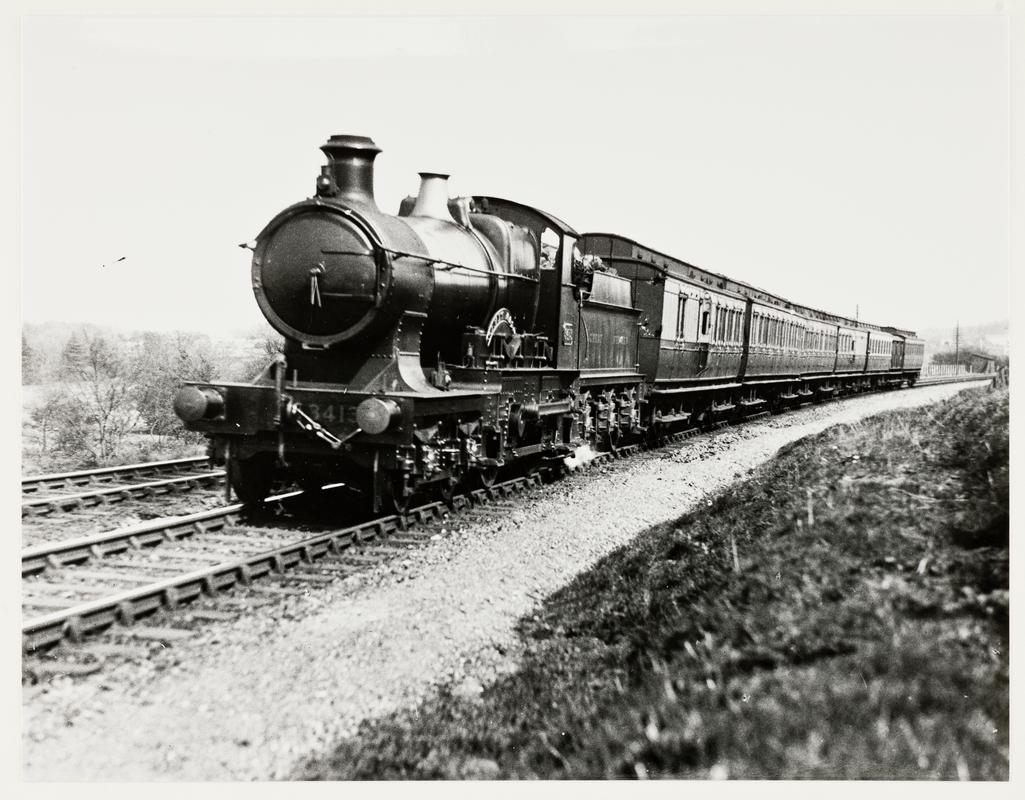 Locomotive 3413 Cardiff-Swansea near St.Georges