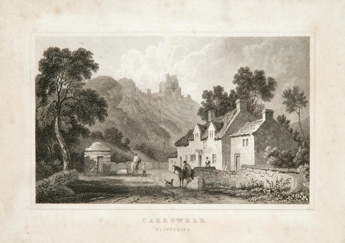 Engraving : "Caegwrle, Flintshire"