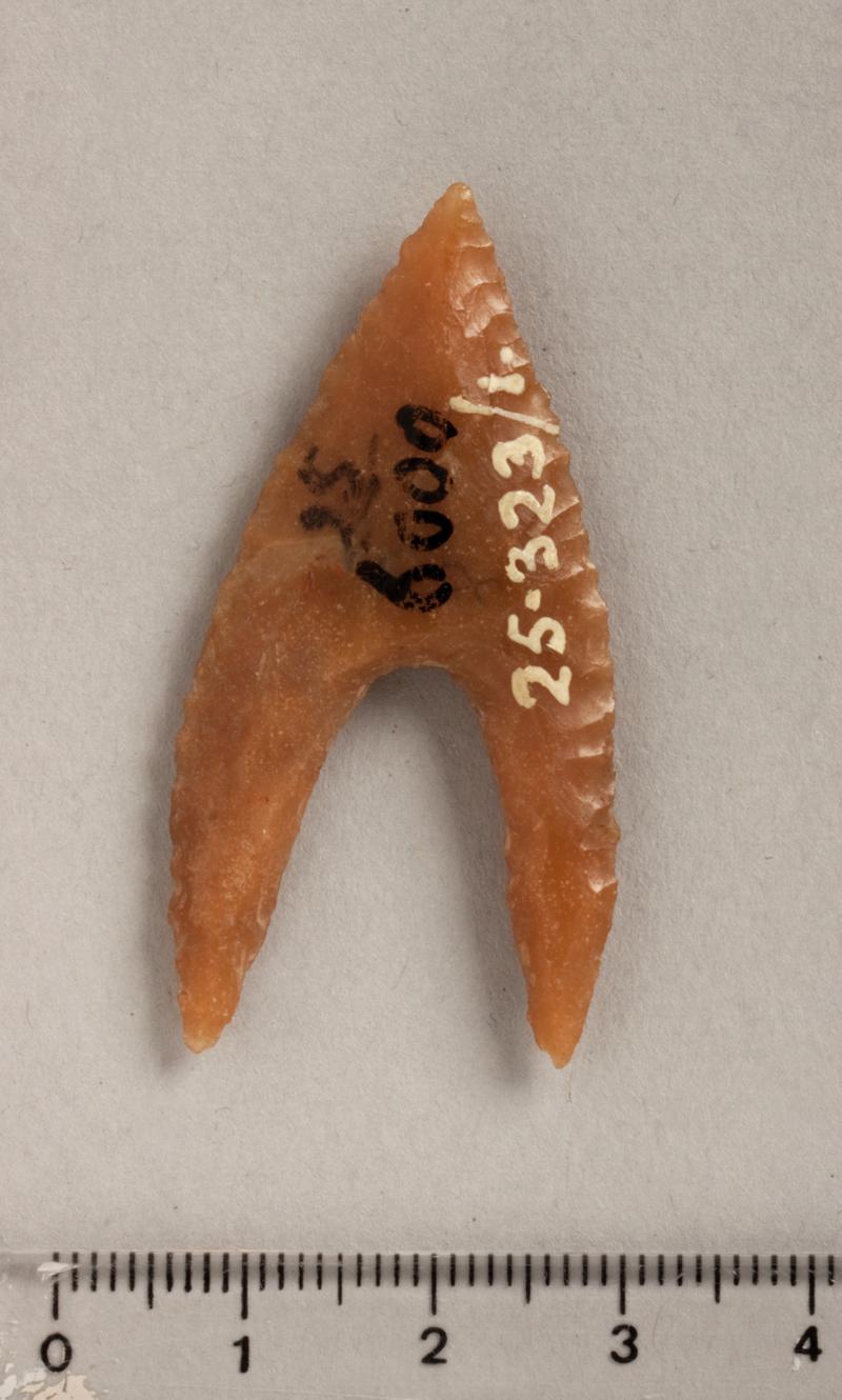 Prehistoric flint arrowhead