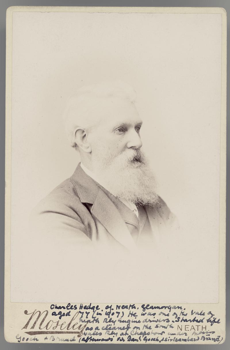 Charles Hedge of Neath, Glamorgan Aged 77 (photograph)