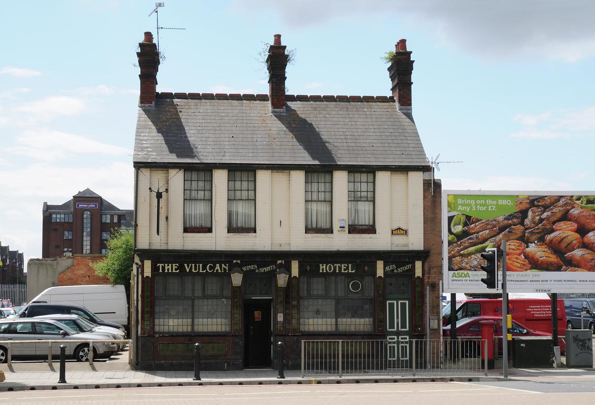 The Vulcan Hotel, Adam Street, Cardiff, photographed in 2009