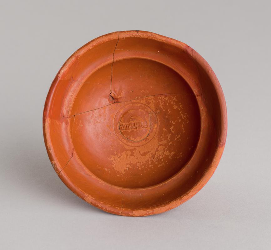 Roman samian cup, stamped