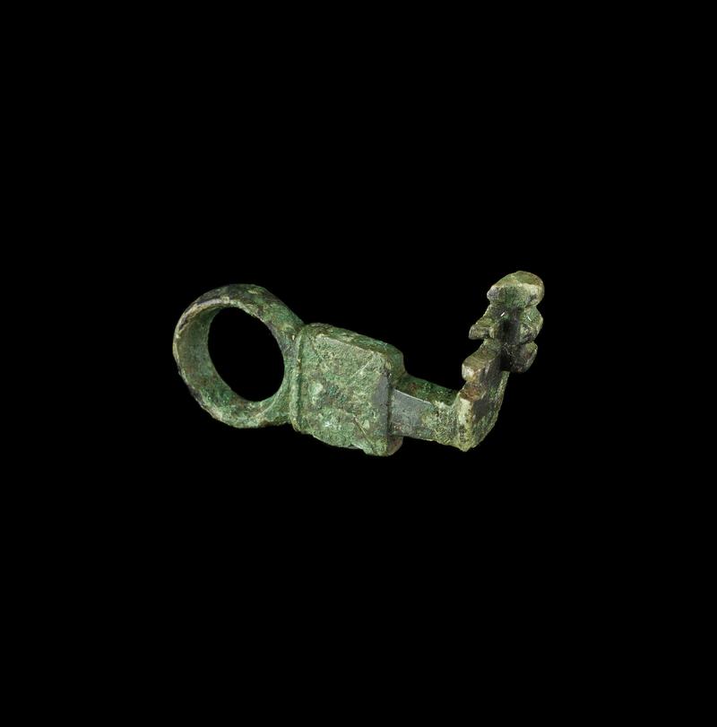 Roman copper alloy slide key