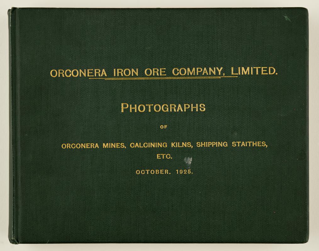 Orconera Iron Ore Co. Ltd., Spain (photograph album). Front Cover