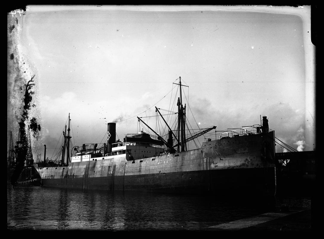Starboard broadside view of S.S. MARYLYN, c.1936.