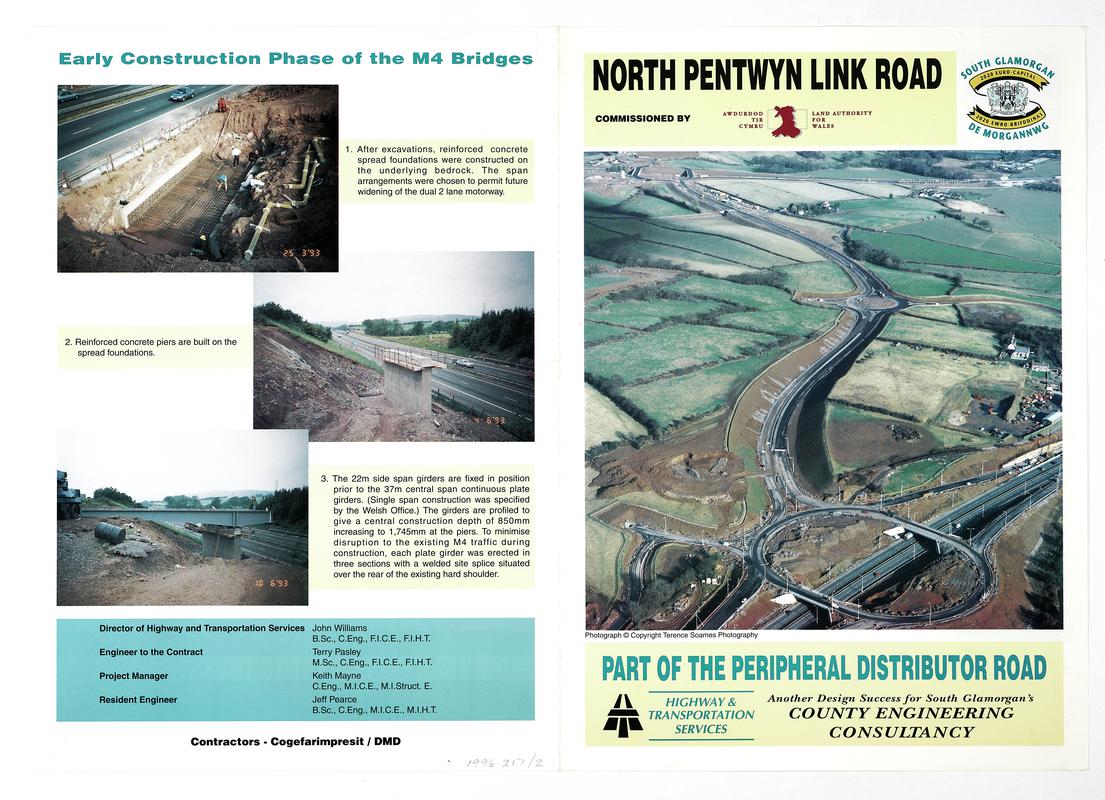 Brochure 'North Pentwyn Link Road'.