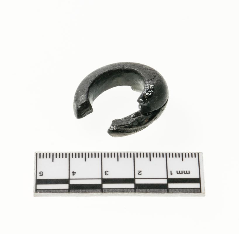 Early Medieval cannel coal finger ring