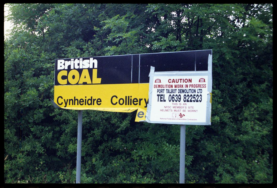 Cynheidre Colliery, film negative