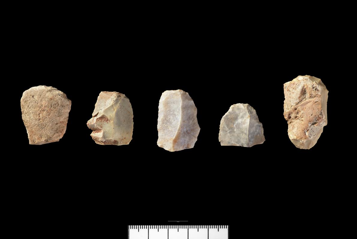 Early Mesolithic flint scraper