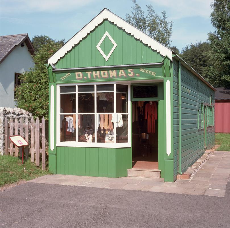 D. Thomas, Cross Inn, tailor's shop, Museum of Welsh Life