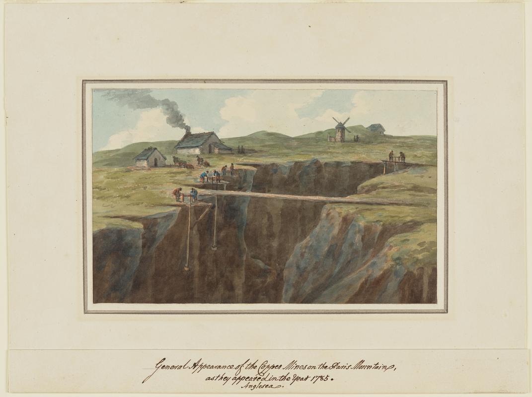 Copper mines on the Parys Mountain