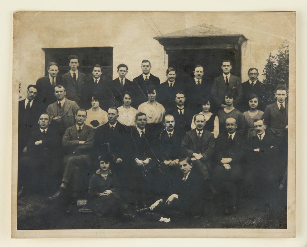 Group photograph of office staff