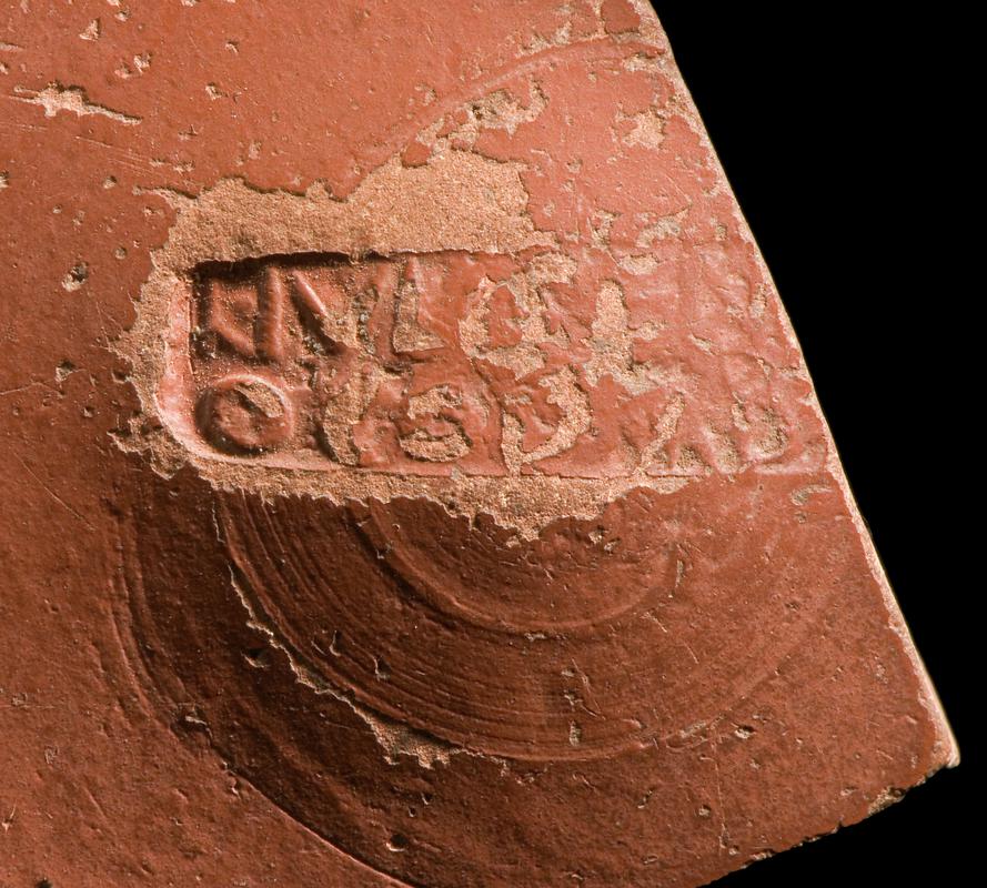 samian plate with oculist's stamp