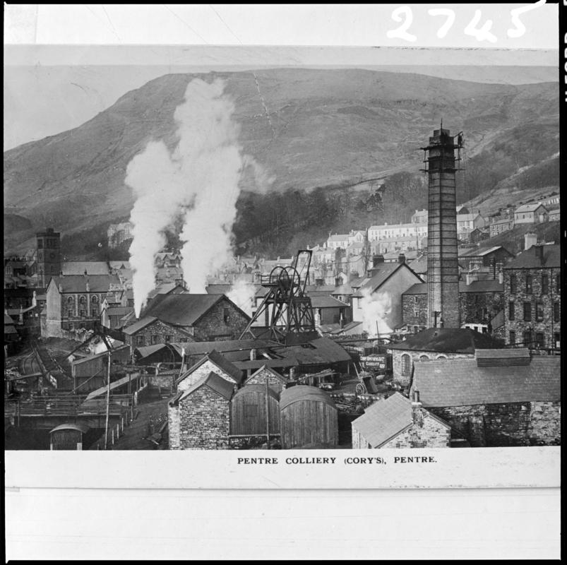 Pentre Colliery, film negative