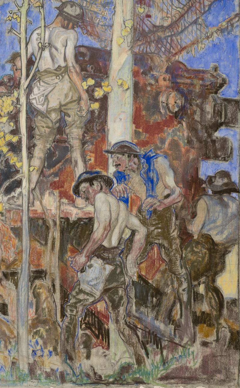 A Heavy Gun in Action (study for A Heavy Gun in Action)