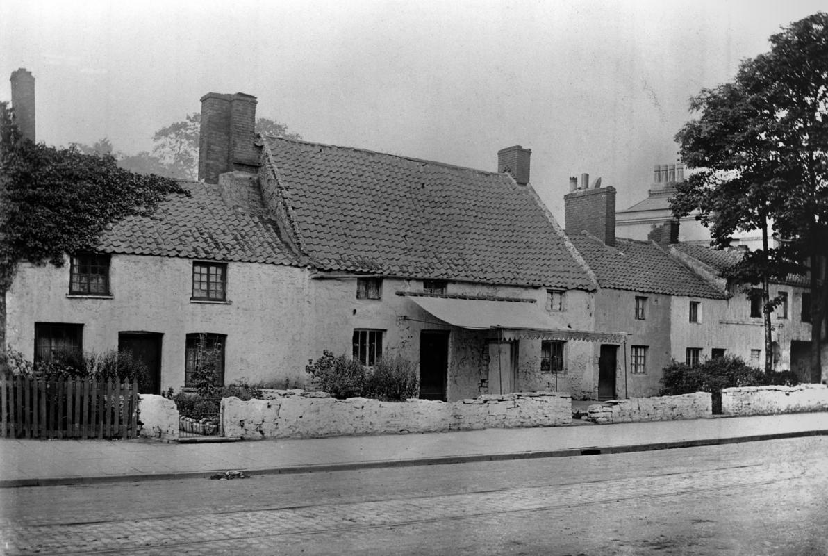 Cottages in Queen Street Facing Dumfries Place.