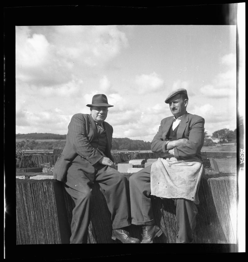 Two workers at Port Dinorwic (possibly stewards/overlookers), 1958-60.