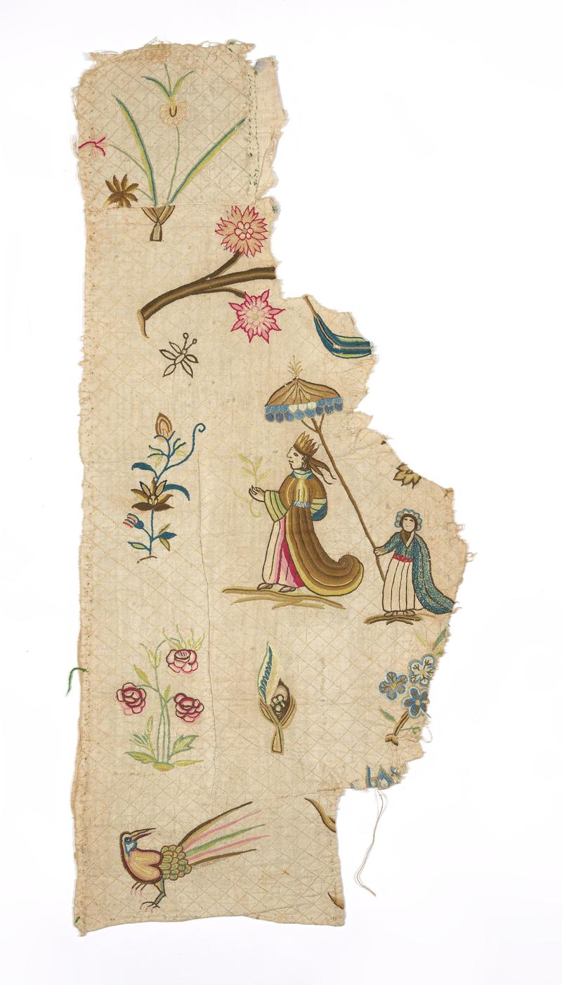 Fragment of embroidery, 18th century