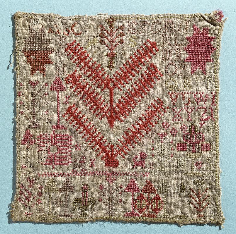 Belgian embroidery sampler, 19th century