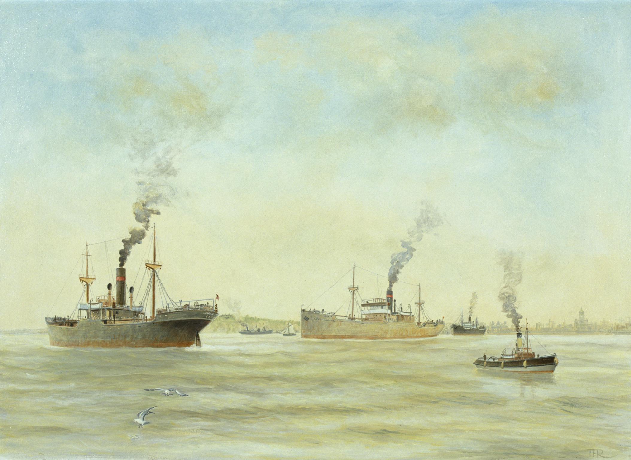 Three Abbey Line Steamers (painting)