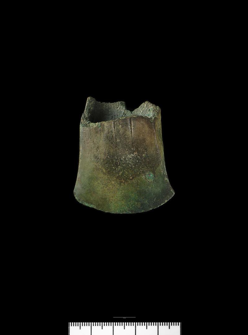 Late Bronze Age bronze ribbed socketed axe fragment