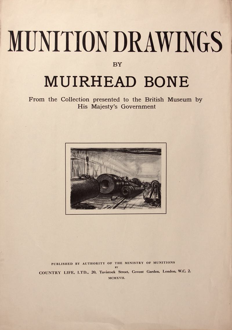 "Munition Drawings", title page