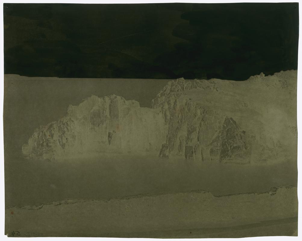 Rock formation, paper negative