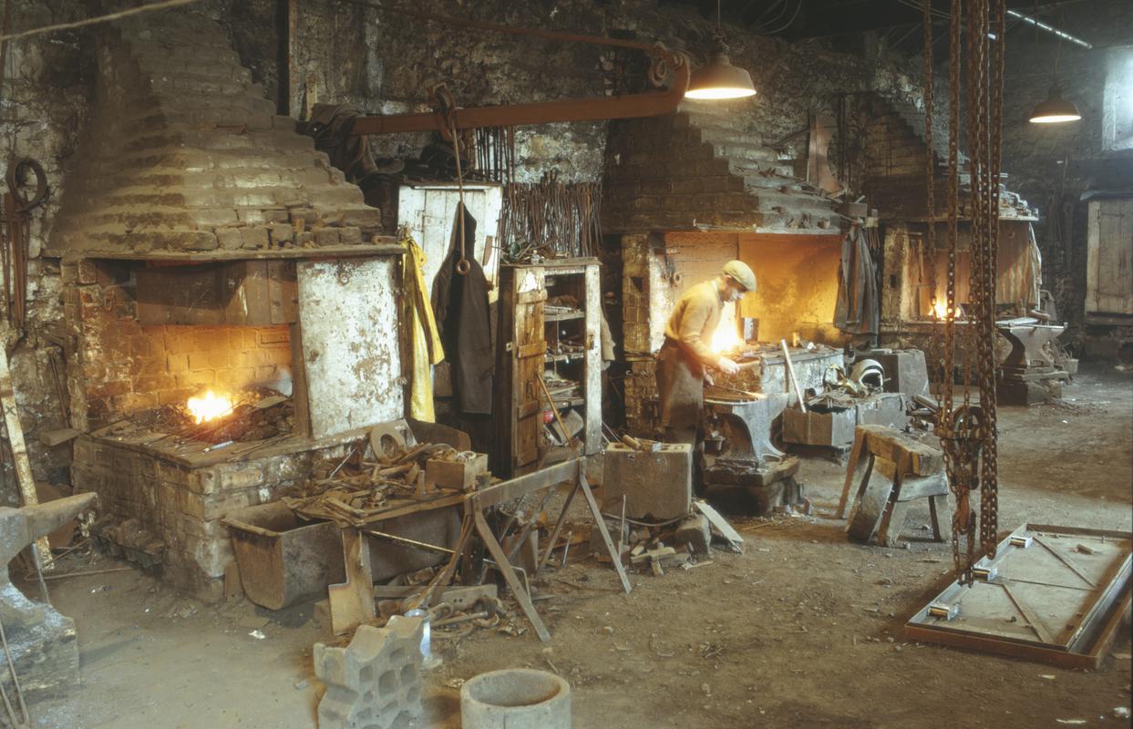 Interior view of the Blackmith's shop at Big Pit