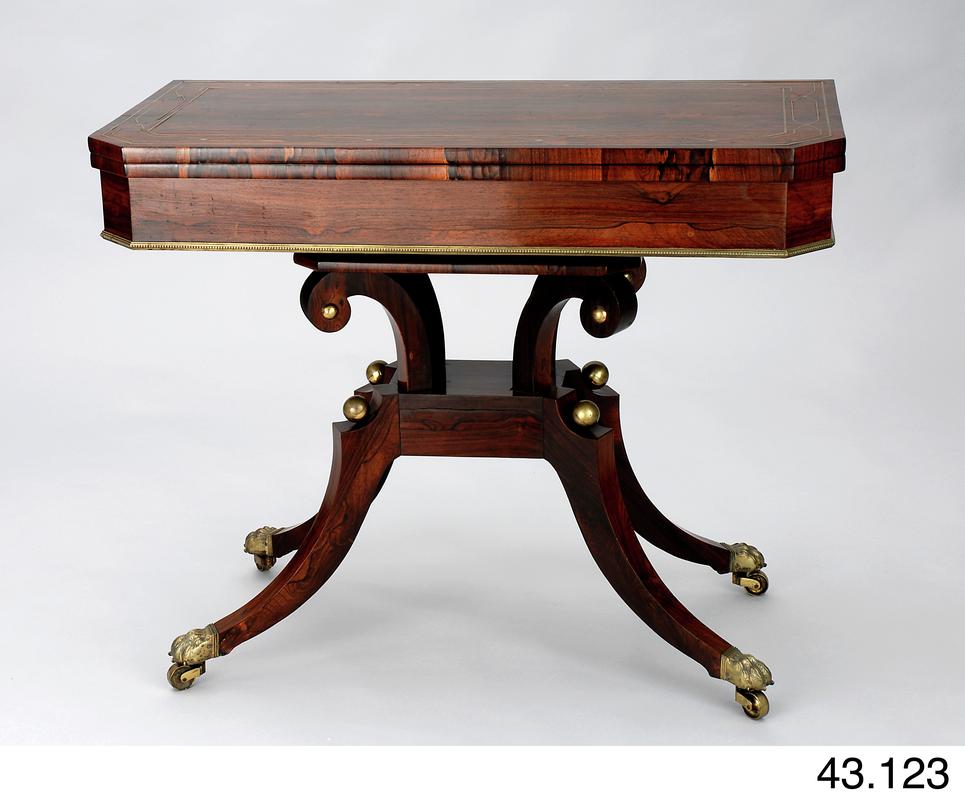 Rosewood card table