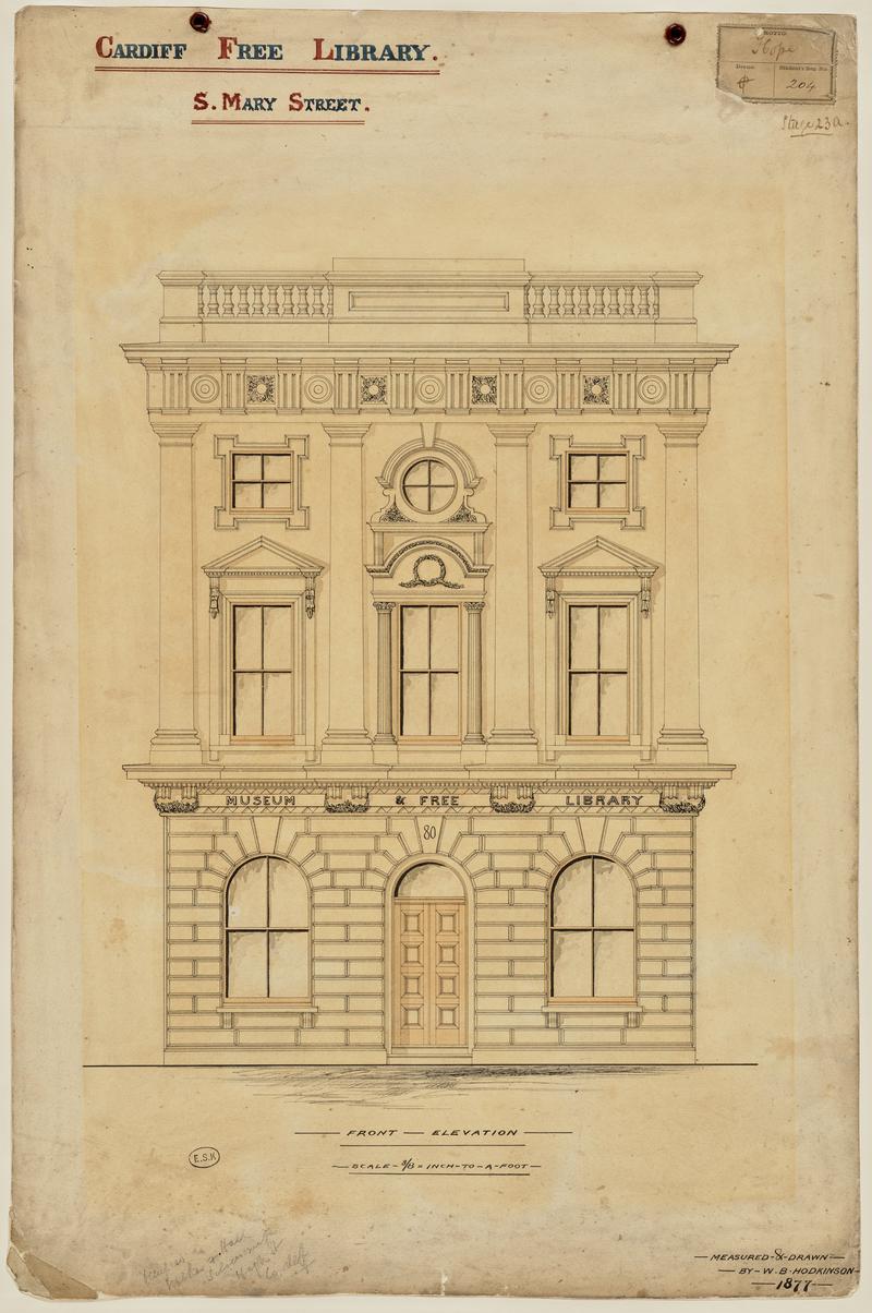 Front Elevation of the Museum and Free Library