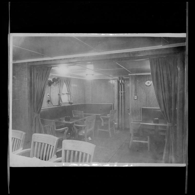 Officers' saloon / smoke room on S.S. OCEAN VANGUARD