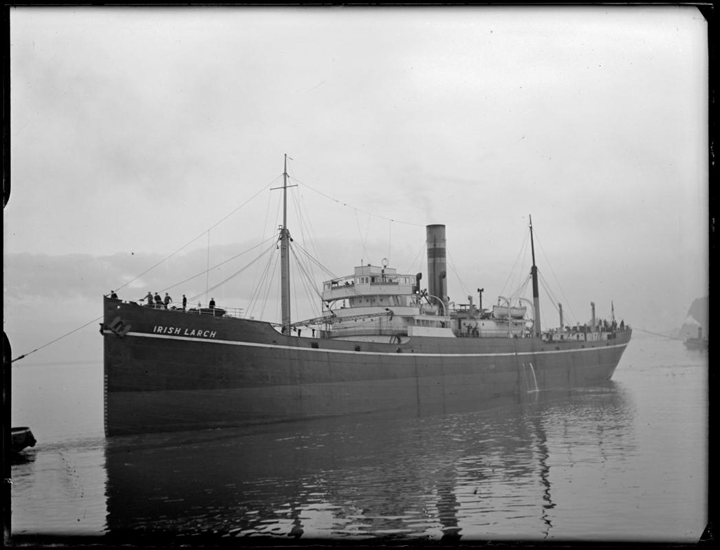 S.S. IRISH LARCH, glass negative